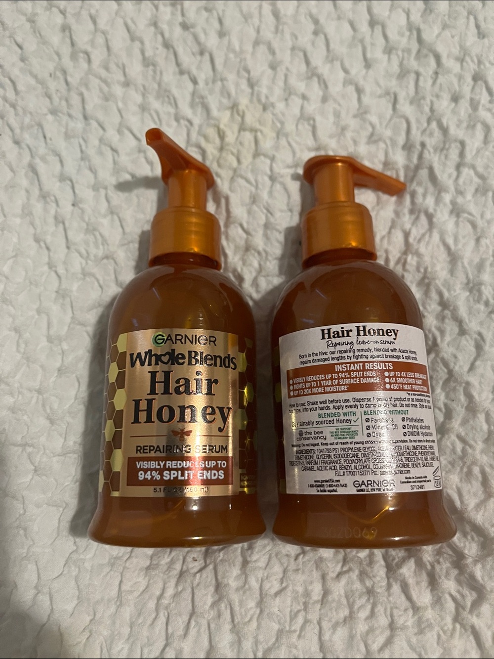 NWT Garnier Whole Blends Hair Honey Repairing Serum - Picture 3 of 3